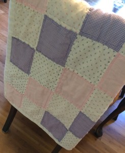 My baby blanket made by my mom